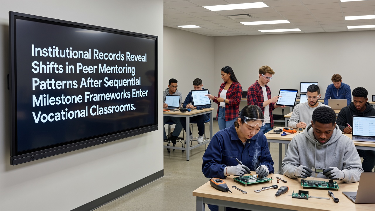 Institutional Records Reveal Shifts in Peer Mentoring Patterns After Sequential Milestone Frameworks Enter Vocational Classrooms